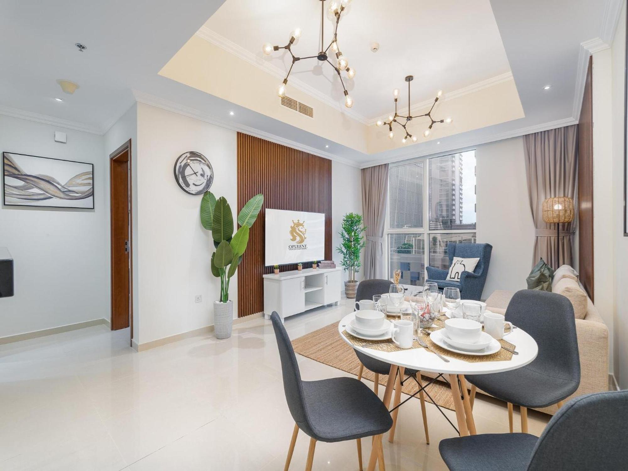 Luxe Apartments Near Dubai Mall Burj Khalifa Pool Gym Parking Dış mekan fotoğraf