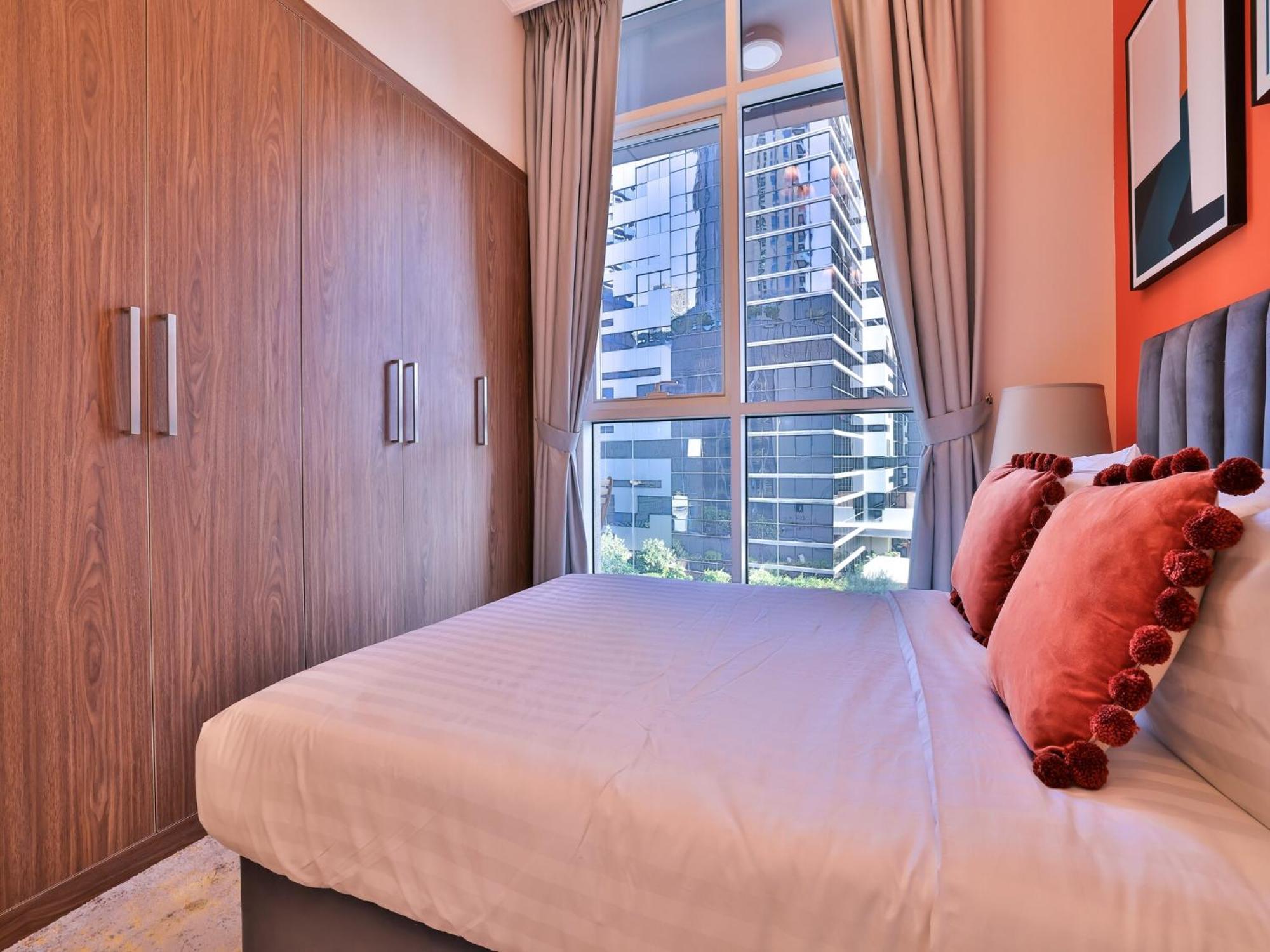 Luxe Apartments Near Dubai Mall Burj Khalifa Pool Gym Parking Dış mekan fotoğraf