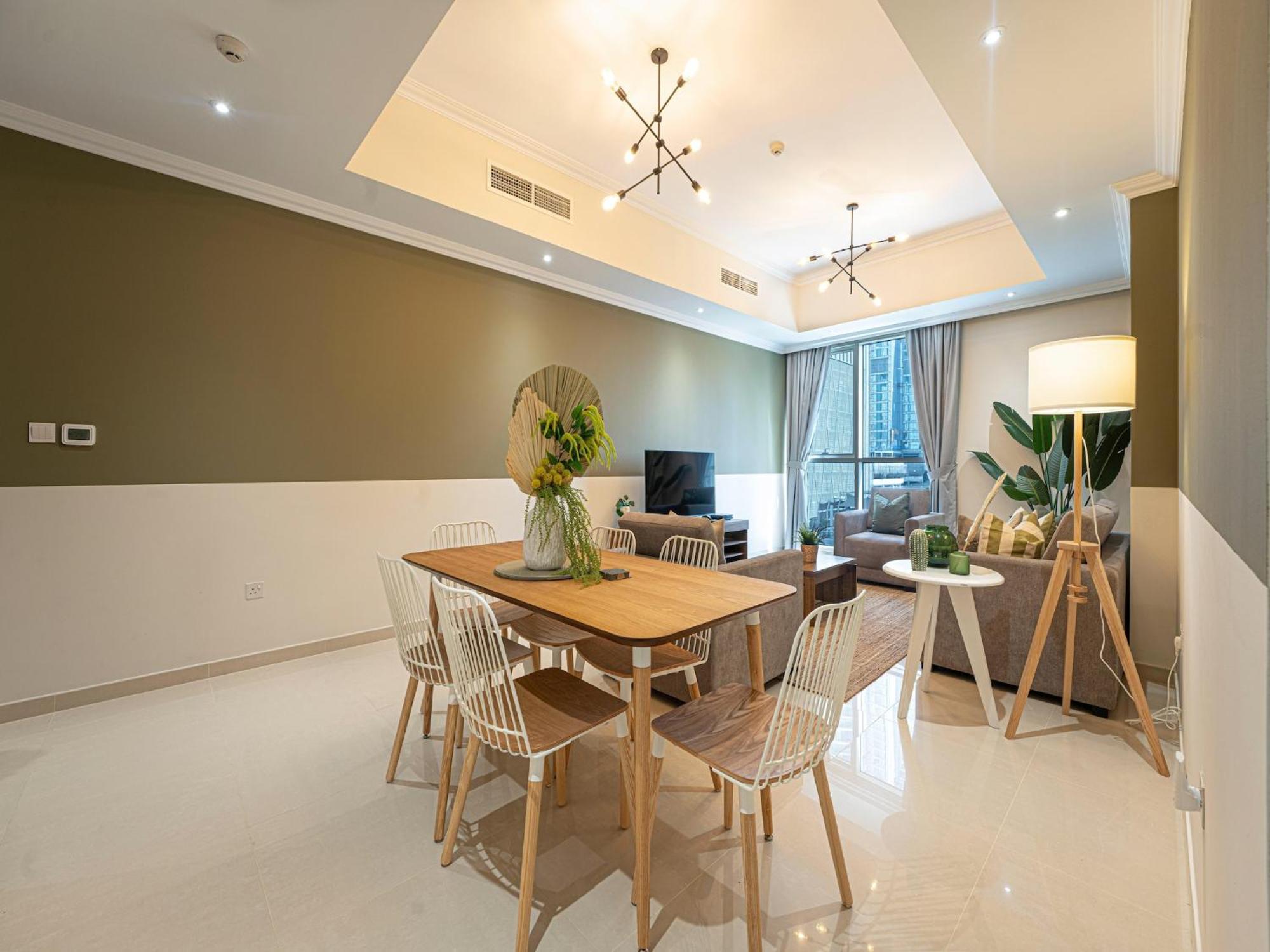 Luxe Apartments Near Dubai Mall Burj Khalifa Pool Gym Parking Dış mekan fotoğraf
